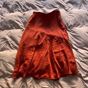 American Eagle Outfitters Red Midi Skirt